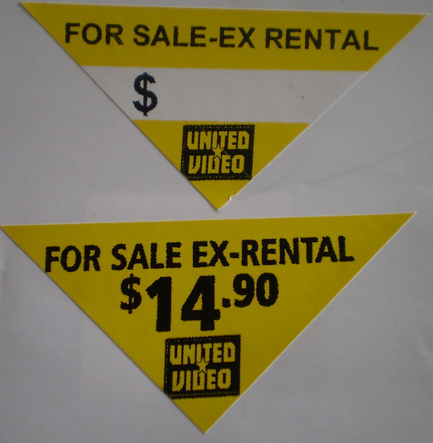 For Sale Ex Rental triangle label