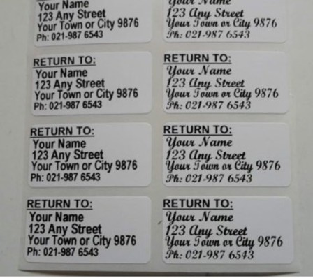 Return Address labels -250 for $5 !