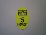 40x25 Oval Pricing Label - Day Glow Yellow