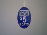 40x25 Oval Pricing Label - Blue/white txt