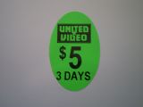 40x25 Oval Pricing Label - Day Glow green