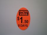 40x25 Oval Pricing Label - Day Glow PinkRed