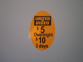 40x25 Oval Pricing Label - Day Glow Orange