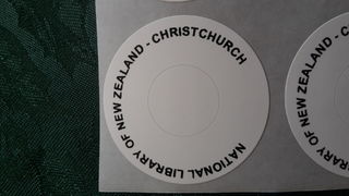 National Library of New Zealand Christchurch  DVD labels